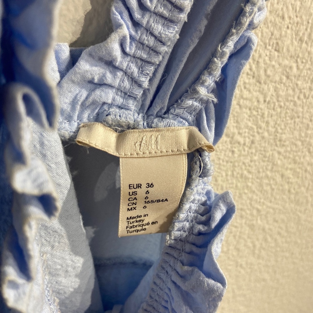Baby-Blue Ruffled Day Dress - Picture 10 of 10